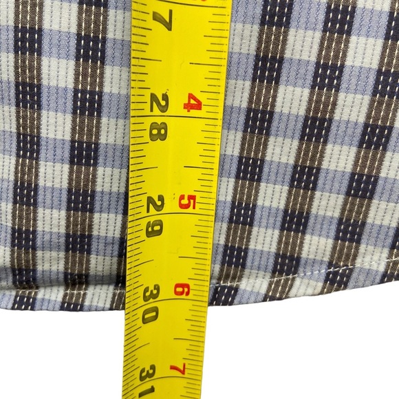 Tommy Bahama Button Front Long Sleeve Plaid Shirt Men's Size XXL Blue - Picture 10 of 10